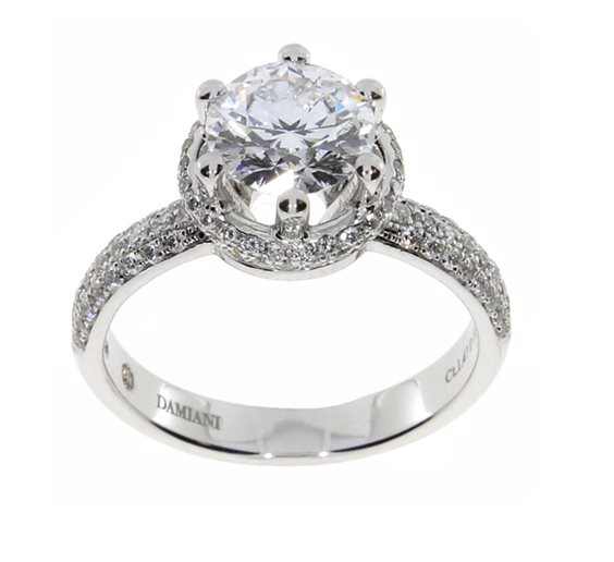 Ring Damiani Woman Minou Fullpave in White Gold 81061069 - 81061069